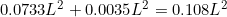 0.0733L^2+0.0035L^2=0.108L^2