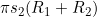 \pi s_2(R_1+R_2)