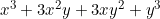 x^3+3x^2y+3xy^2+y^3