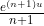 \frac{e^{(n+1)u}}{n+1}