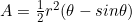 A=\frac{1}{2}r^2(\theta-sin\theta)