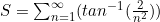 S=\sum_{n=1}^\infty (tan^{-1}(\frac{2}{n^2}))