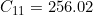 C_{11}=256.02