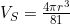 V_S=\frac{4\pi r^3}{81}