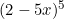 (2-5x)^5