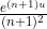 \frac{e^{(n+1)u}}{(n+1)^2}