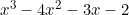 x^3-4x^2-3x-2