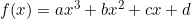 f(x)=ax^3+bx^2+cx+d