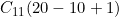 C_{11} (20-10+1)