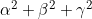 \alpha^2+\beta^2+\gamma^2