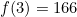 f(3)=166